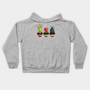 Pixel Cacti Kids Hoodie